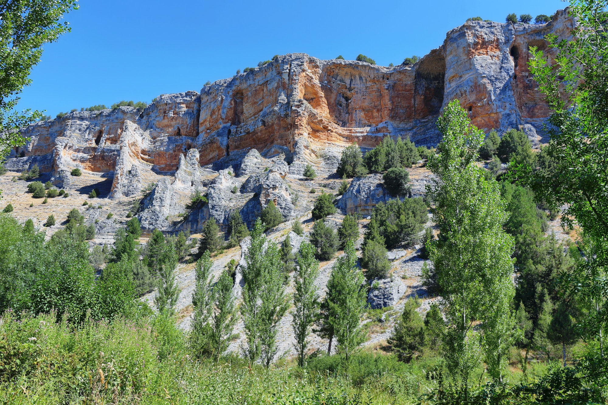 Canyons of the Lobos River in Soria province, Spain